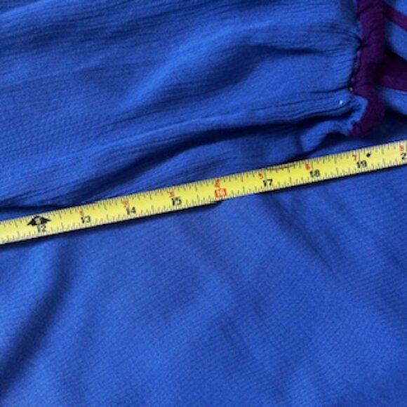 🧡3/15 Roxy Blue Purple Swim Cover Up Two Pockets Women's L - Picture 9 of 13